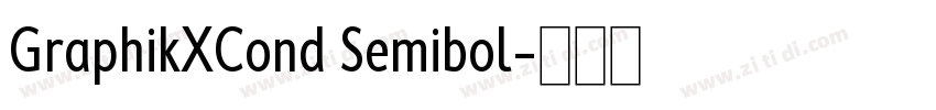 GraphikXCond Semibol字体转换